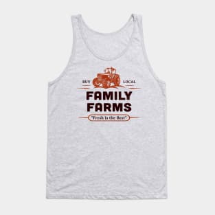 Buy Local Market Tractor Farmers Small Family Farms Retro Tank Top